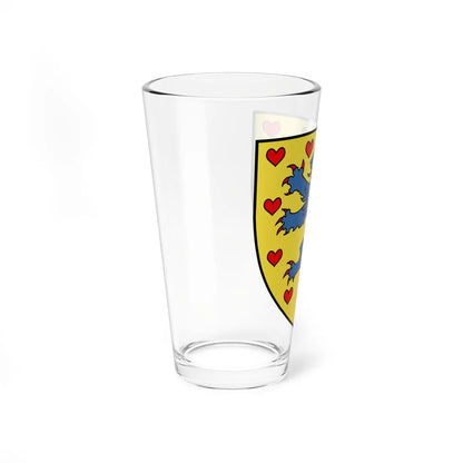 COA family de Fürsten von Lüneburg (Denmark) (Coat of Arms) Pint Glass 16oz - Go Mug Yourself