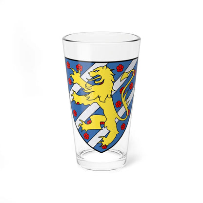 COA family sv Birger jarl (Sweden) (Coat of Arms) Pint Glass 16oz 16oz - Go Mug Yourself