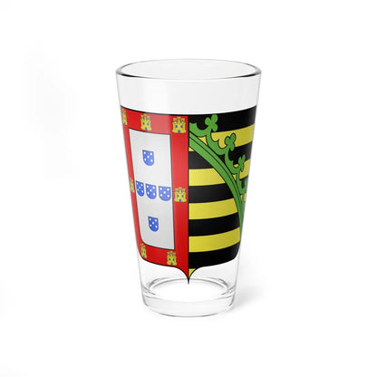 COA Ferdinand II of Portugal modern (Portugal) (Coat of Arms) Pint Glass 16oz 16oz - Go Mug Yourself