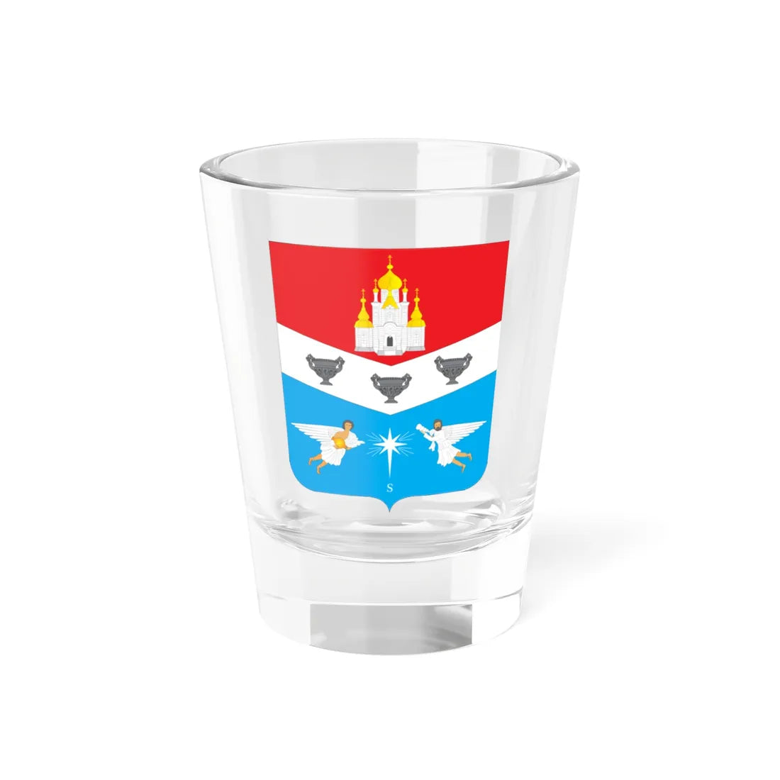 COA Foros Krym (Russia) (Coat of Arms) Shot Glass 1.5oz 1.5oz - Go Mug Yourself