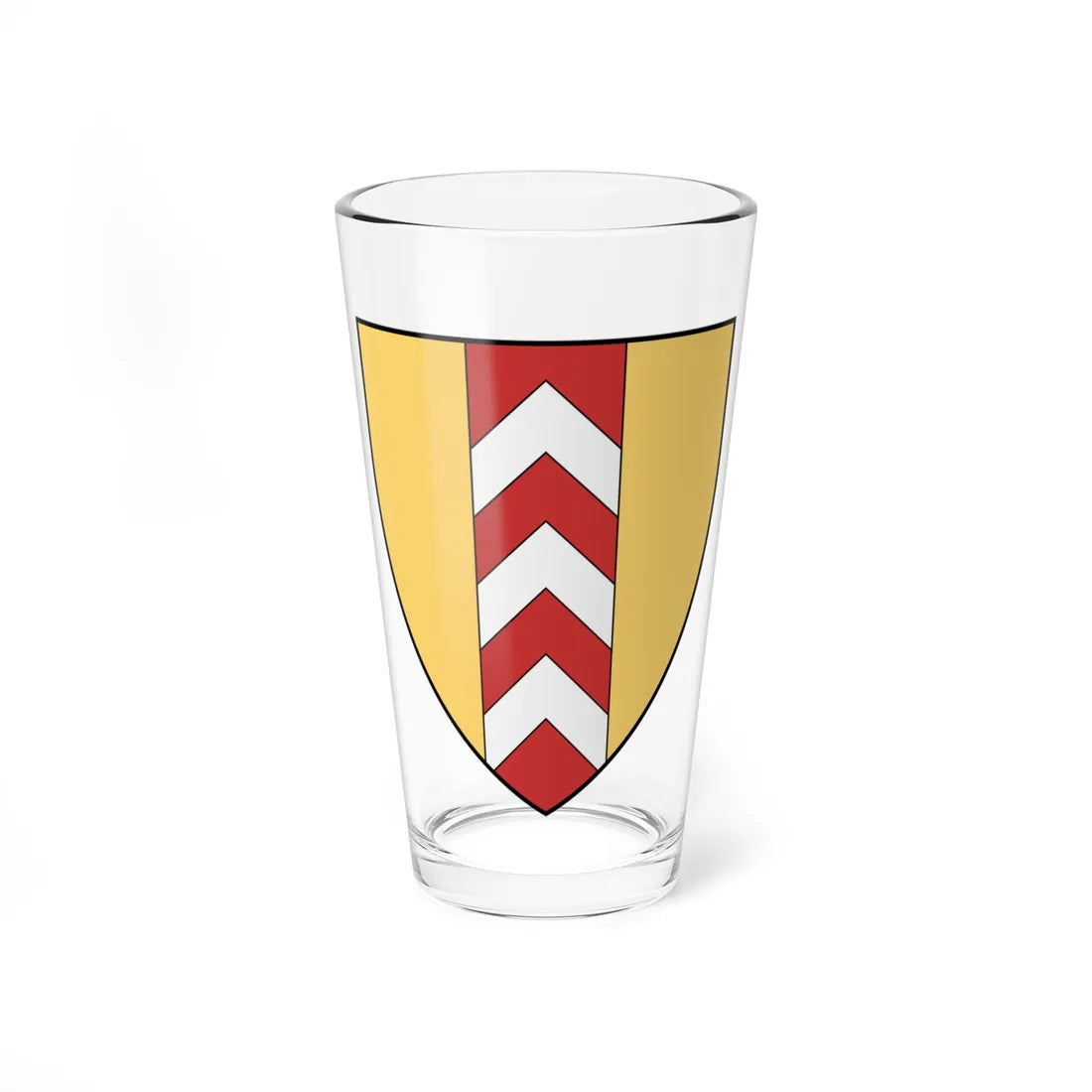 Coa France Family Comtes de Neuchâtel Neubourg (Switzerland) (Coat of Arms) Pint Glass 16oz 16oz - Go Mug Yourself