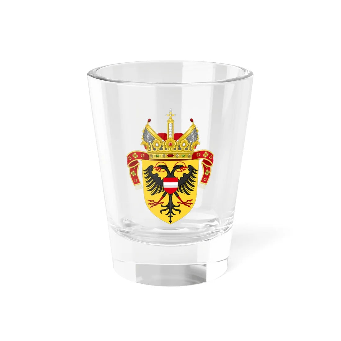 CoA Frederick III of Habsburg (Germany) (Coat of Arms) Shot Glass 1.5oz 1.5oz - Go Mug Yourself