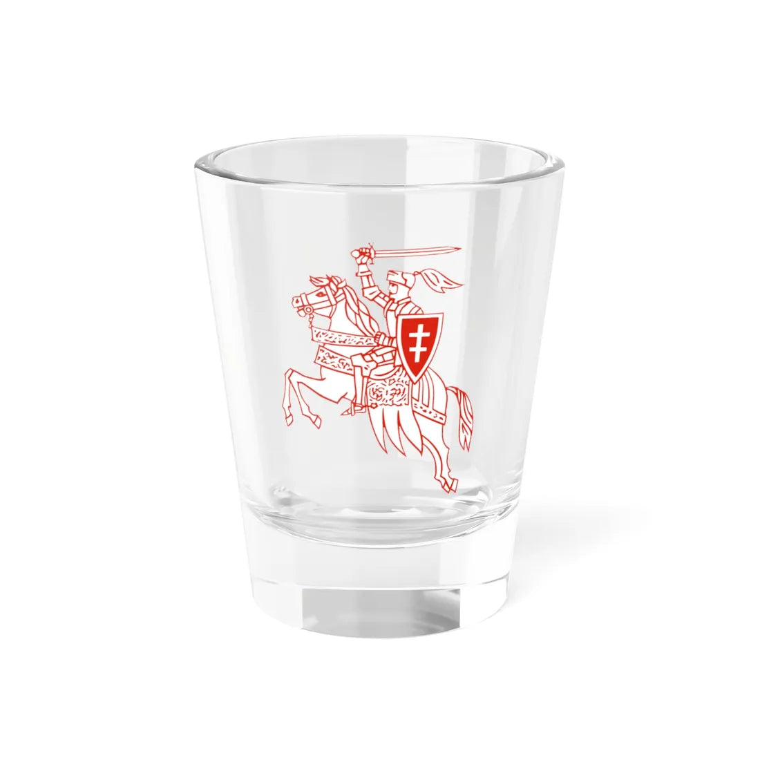 COA from Like Water Like Fire (Belarus) (Coat of Arms) Shot Glass 1.5oz 1.5oz - Go Mug Yourself