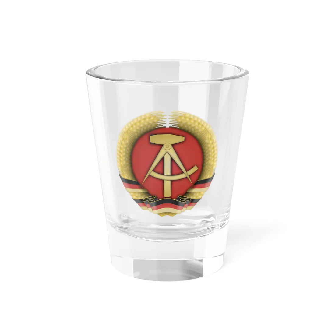COA GDR (Coat of Arms) Shot Glass 1.5oz 1.5oz - Go Mug Yourself