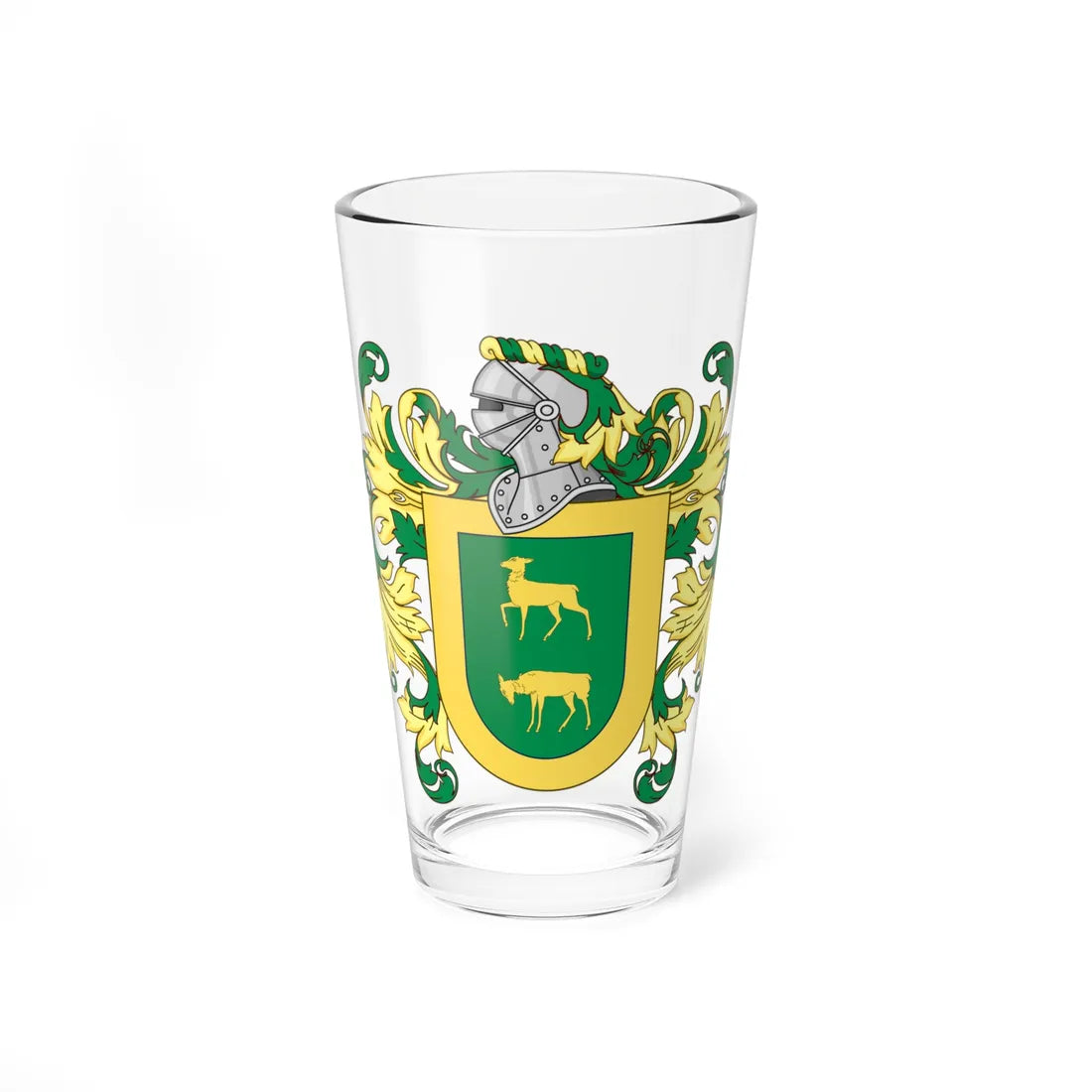 COA Gómez de Cervantes (Costa Rica) (Coat of Arms) Pint Glass 16oz 16oz - Go Mug Yourself