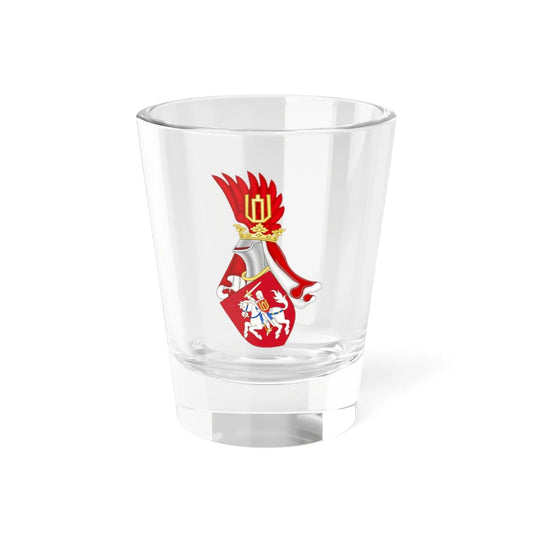 COA Grand Duchy of Lithuania with crest (Belarus) (Coat of Arms) Shot Glass 1.5oz 1.5oz - Go Mug Yourself
