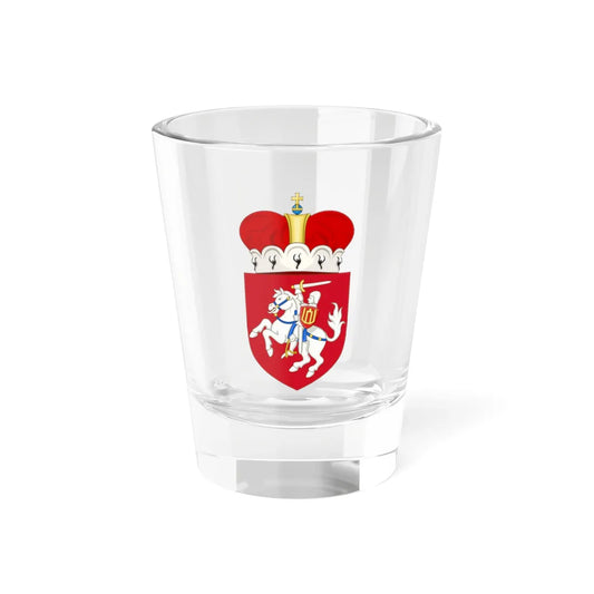 COA Grand Duchy of Lithuania with crown (Belarus) (Coat of Arms) Shot Glass 1.5oz 1.5oz - Go Mug Yourself