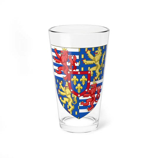 CoA Grand Duke of Luxembourg 2000- shield for greater arms (Luxembourg) (Coat of Arms) Pint Glass 16oz 16oz - Go Mug Yourself