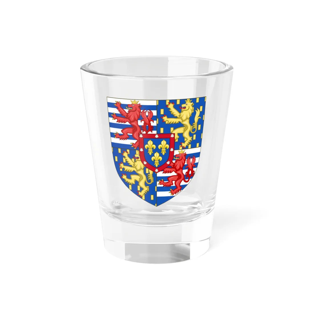 CoA Grand Duke of Luxembourg 2000- shield for greater arms (Luxembourg) (Coat of Arms) Shot Glass 1.5oz 1.5oz - Go Mug Yourself
