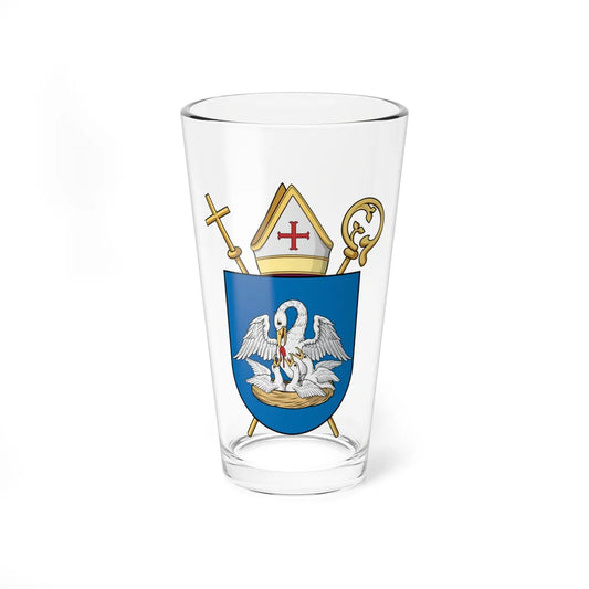 Coa Hungary Cat Bishop Vinkovich (Croatia) (Coat of Arms) Pint Glass 16oz 16oz - Go Mug Yourself