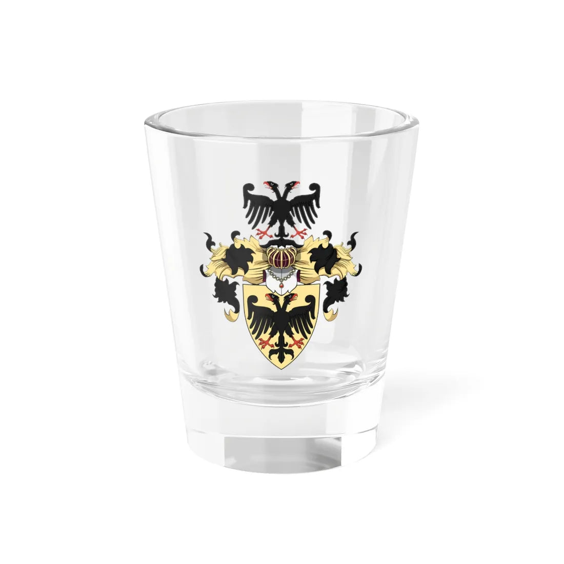 Coa Hungary Clan Balogh v3 (Hungary) (Coat of Arms) Shot Glass 1.5oz 1.5oz - Go Mug Yourself