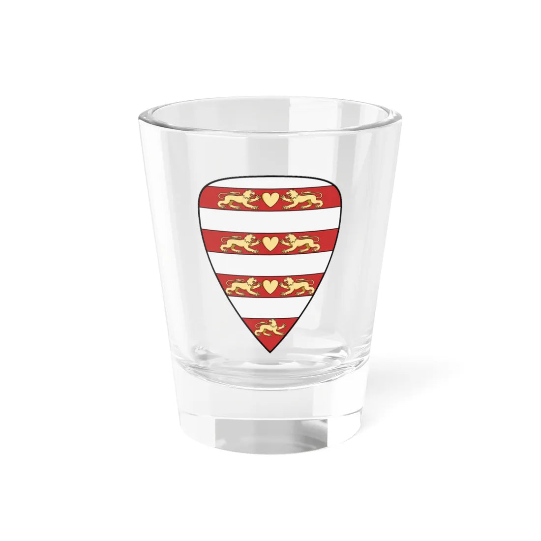 Coa Hungary Country History Andrew II 1205-1235 V 2 (Hungary) (Coat of Arms) Shot Glass 1.5oz 1.5oz - Go Mug Yourself