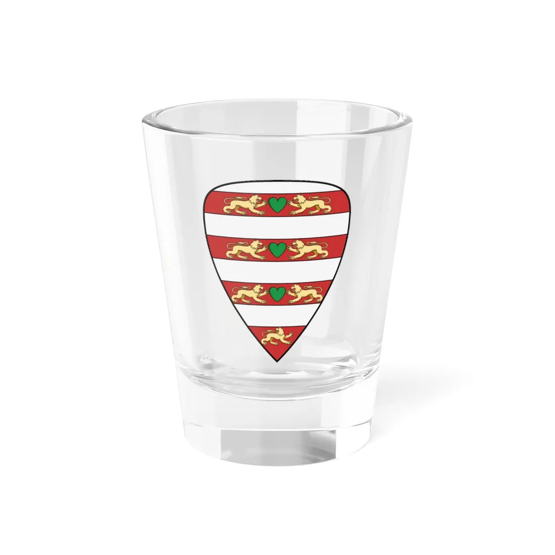 Coa Hungary Country History Andrew II 1205-1235 V 3 (Hungary) (Coat of Arms) Shot Glass 1.5oz 1.5oz - Go Mug Yourself