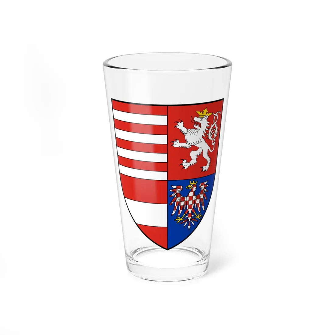Coa Hungary Country History Ladislaus V 1440  1457 (Czech Republic) (Coat of Arms) Pint Glass 16oz - Go Mug Yourself