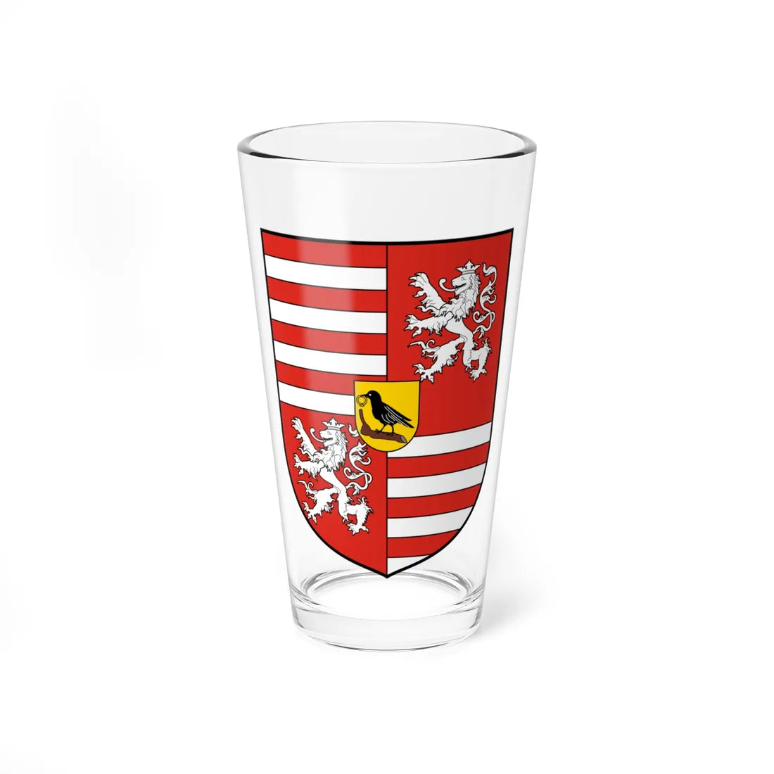 Coa Hungary Country History Mathias Corvinus 11458-1490 (Hungary) (Coat of Arms) Pint Glass 16oz 16oz - Go Mug Yourself