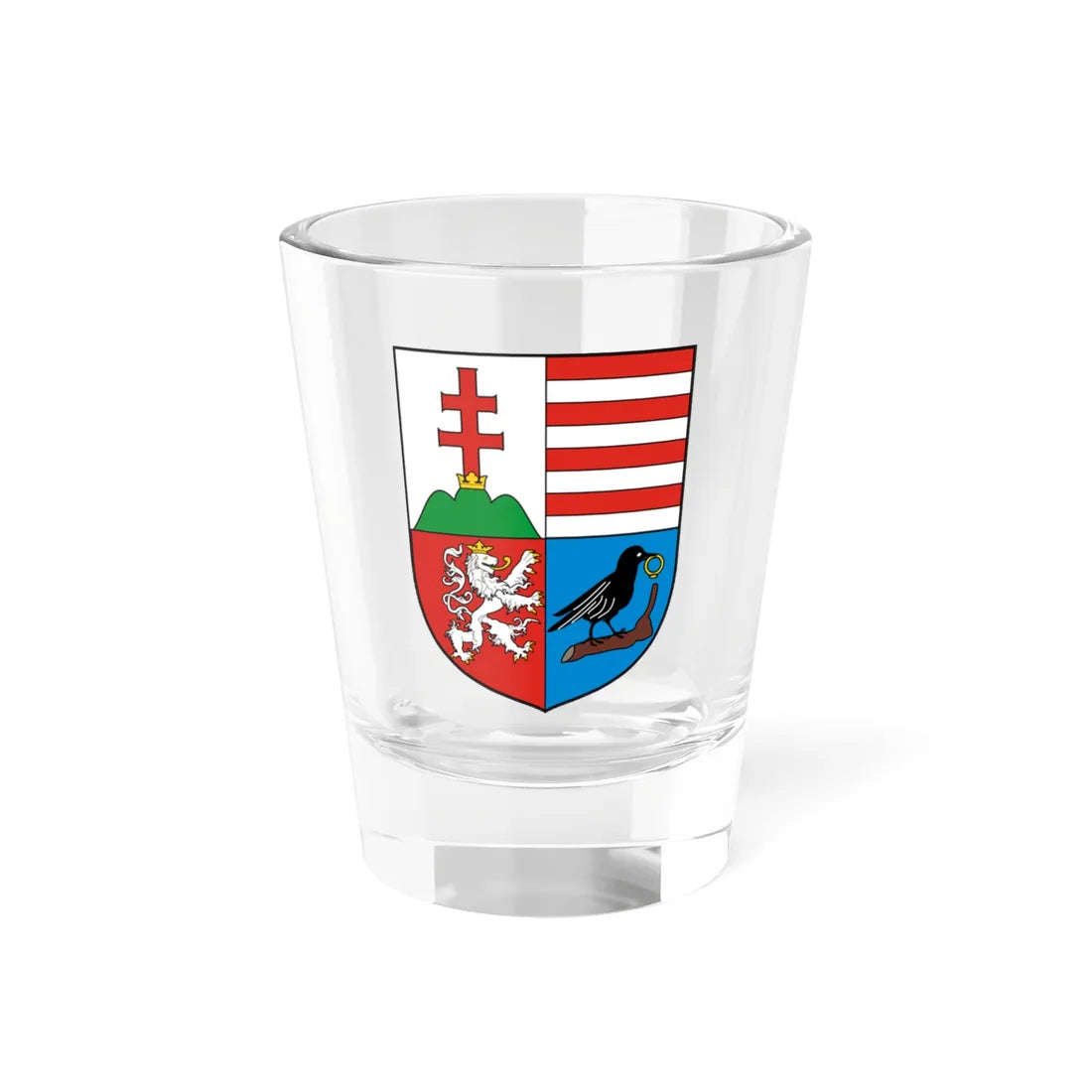 Coa Hungary Country History Mathias Corvinus 31458-1490 (Czech Republic) (Coat of Arms) Shot Glass 1.5oz 1.5oz - Go Mug Yourself
