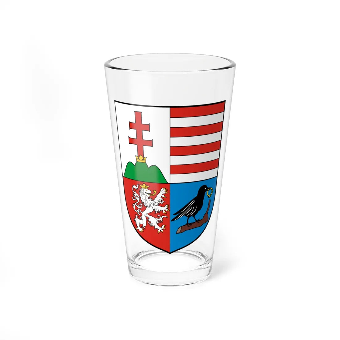 Coa Hungary Country History Mathias Corvinus 31458-1490 (Hungary) (Coat of Arms) Pint Glass 16oz 16oz - Go Mug Yourself