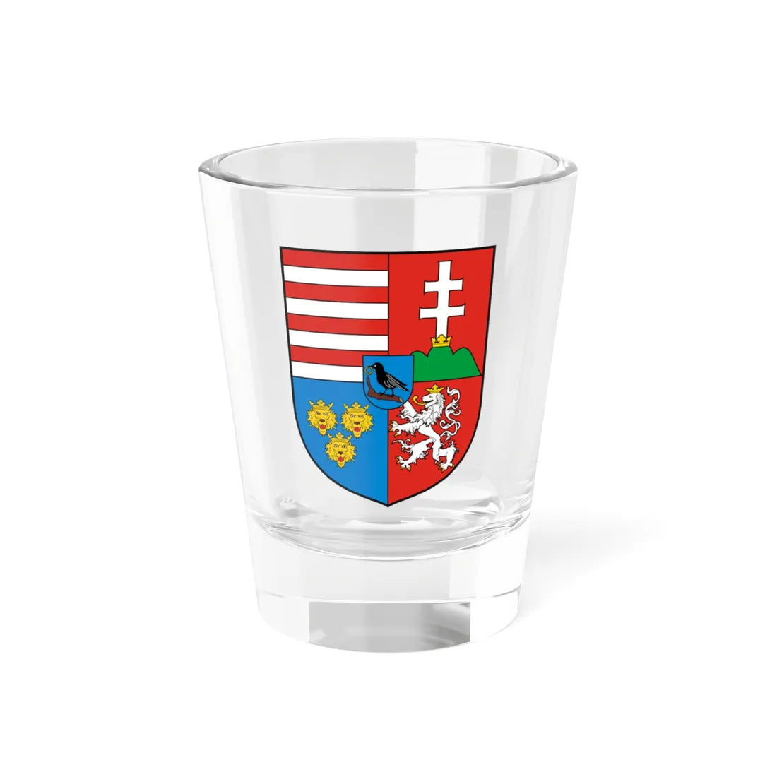 Coa Hungary Country History Mathias Corvinus 41458-1490 (Czech Republic) (Coat of Arms) Shot Glass 1.5oz 1.5oz - Go Mug Yourself