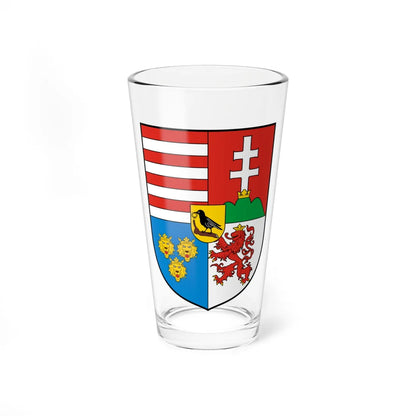 Coa Hungary Country History Mathias Corvinus mid 11458-1490 (Hungary) (Coat of Arms) Pint Glass 16oz 16oz - Go Mug Yourself