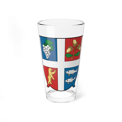 Coa Hungary County Bereg history (Hungary) (Coat of Arms) Pint Glass 16oz 16oz - Go Mug Yourself