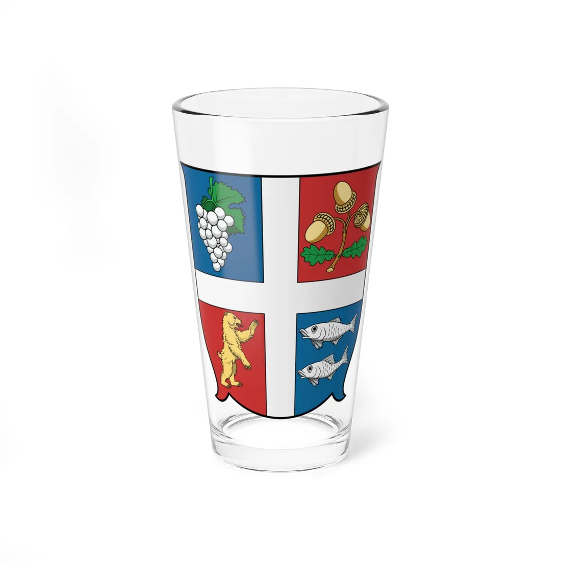Coa Hungary County Bereg history (Hungary) (Coat of Arms) Pint Glass 16oz - Go Mug Yourself