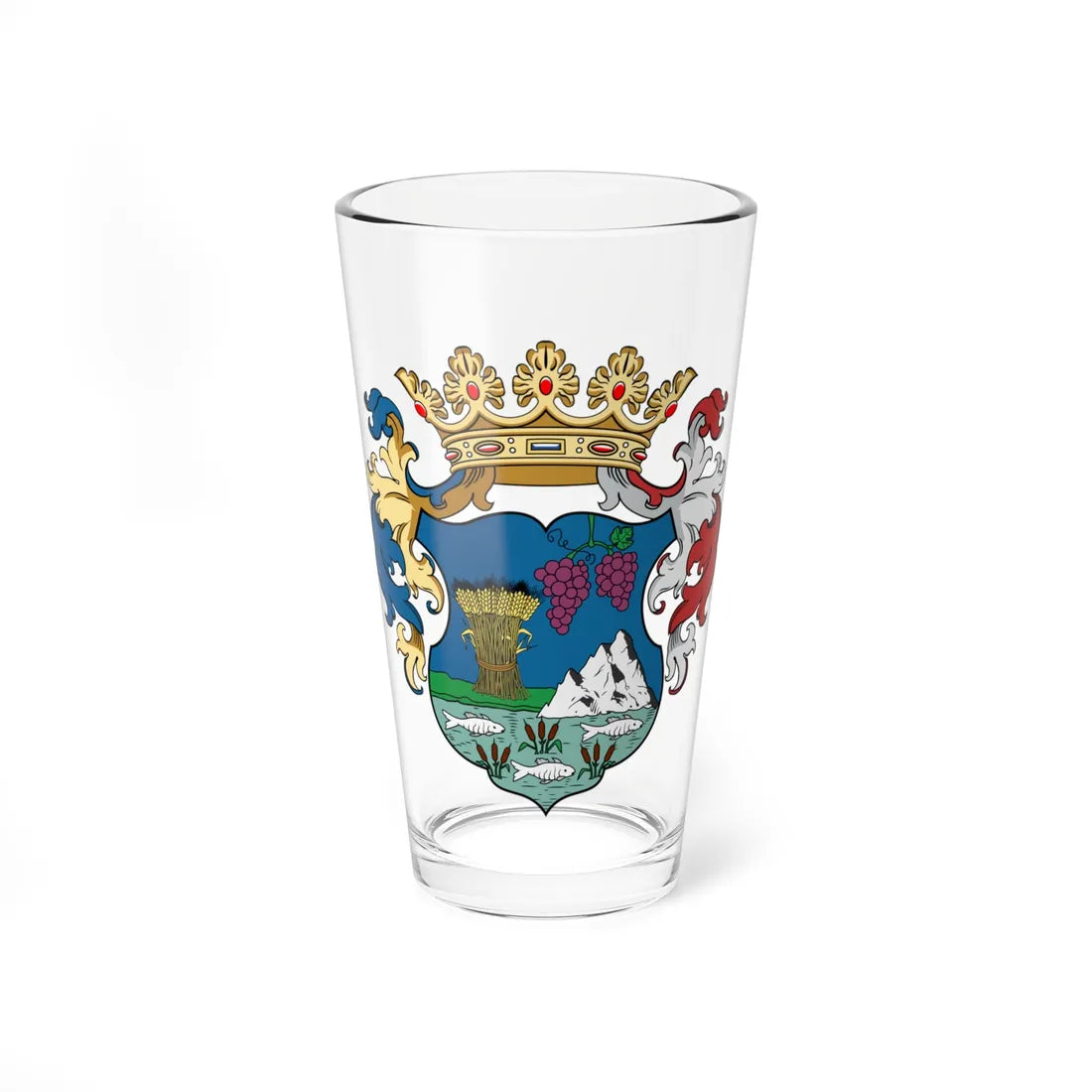 Coa Hungary County Bihar (Hungary) (Coat of Arms) Pint Glass 16oz 16oz - Go Mug Yourself