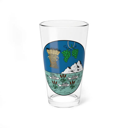 Coa Hungary County Bihar v2 (Hungary) (Coat of Arms) Pint Glass 16oz 16oz - Go Mug Yourself