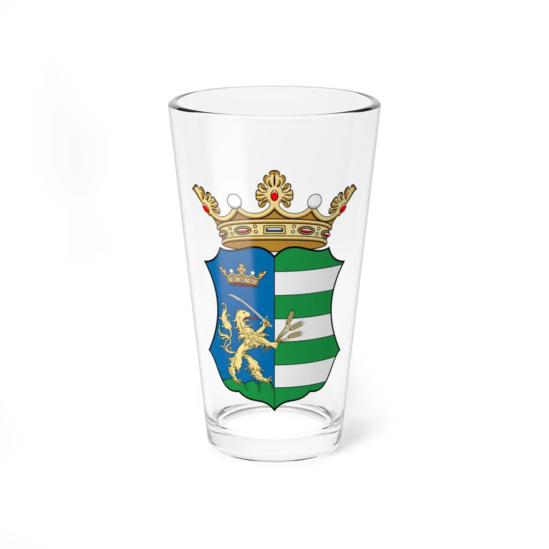 Coa Hungary County Békés history (Hungary) (Coat of Arms) Pint Glass 16oz - Go Mug Yourself