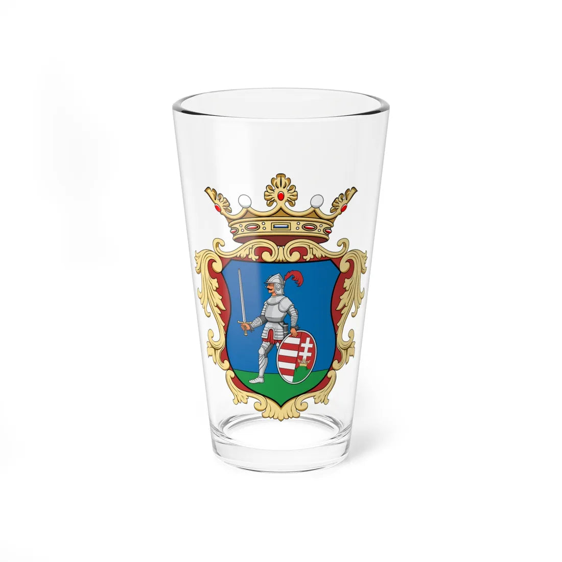 Coa Hungary County Nógrád history v2 (Hungary) (Coat of Arms) Pint Glass 16oz - Go Mug Yourself