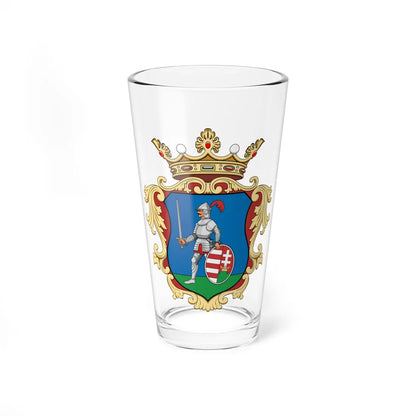 Coa Hungary County Nógrád history v2 (Hungary) (Coat of Arms) Pint Glass 16oz - Go Mug Yourself