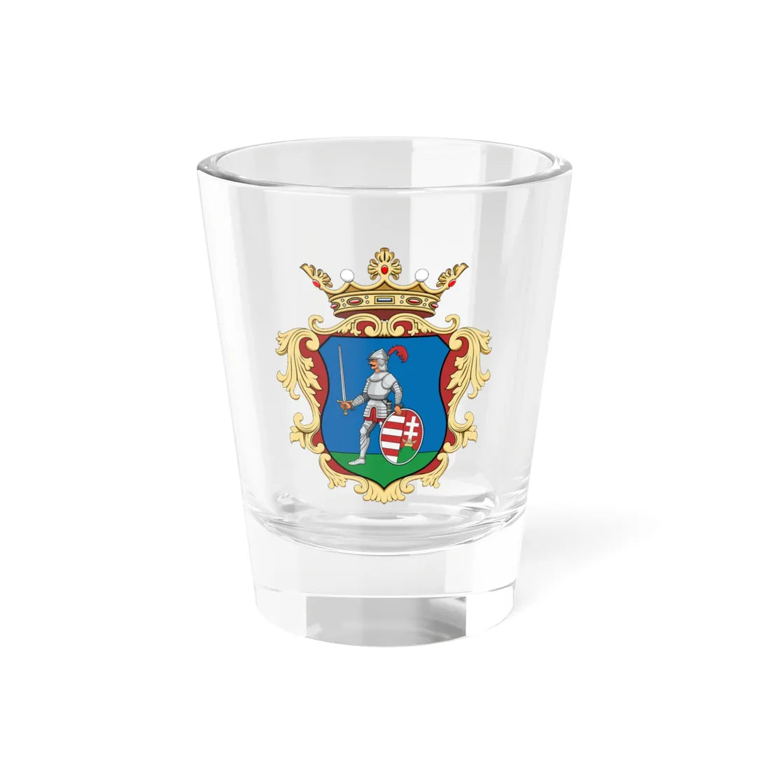 Coa Hungary County Nógrád history v2 (Hungary) (Coat of Arms) Shot Glass 1.5oz 1.5oz - Go Mug Yourself