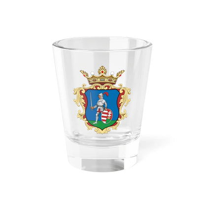 Coa Hungary County Nógrád history v2 (Hungary) (Coat of Arms) Shot Glass 1.5oz 1.5oz - Go Mug Yourself