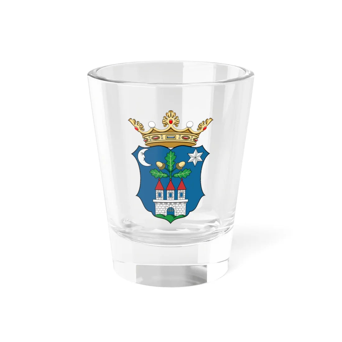 Coa Hungary County Veszprém history (Hungary) (Coat of Arms) Shot Glass 1.5oz 1.5oz - Go Mug Yourself