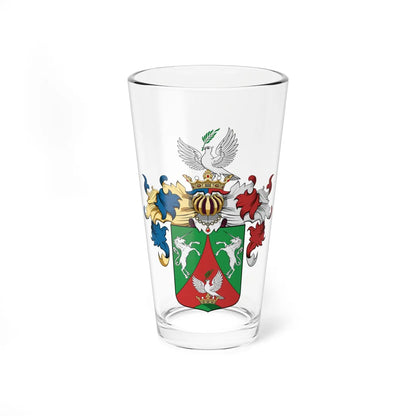 Coa Hungary Family Almásy Zsadány  Törökszentmiklós (Hungary) (Coat of Arms) Pint Glass 16oz 16oz - Go Mug Yourself