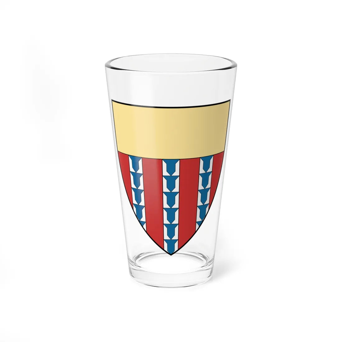 Coa Hungary Family Anna Châtillon 1154-1184 (Hungary) (Coat of Arms) Pint Glass 16oz 16oz - Go Mug Yourself