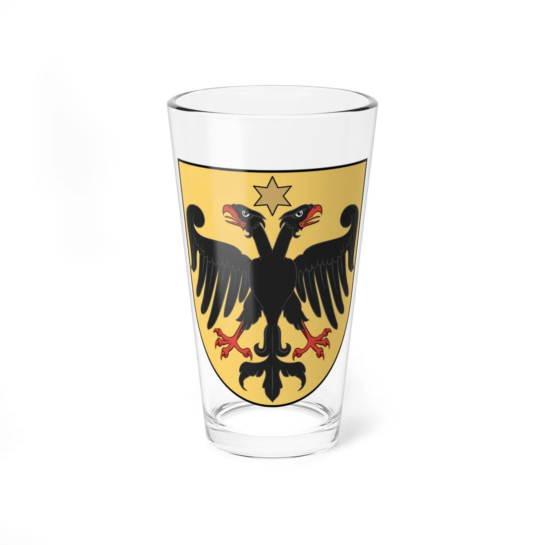 Coa Hungary Family Balogh-Atyfi (Hungary) (Coat of Arms) Pint Glass 16oz 16oz - Go Mug Yourself