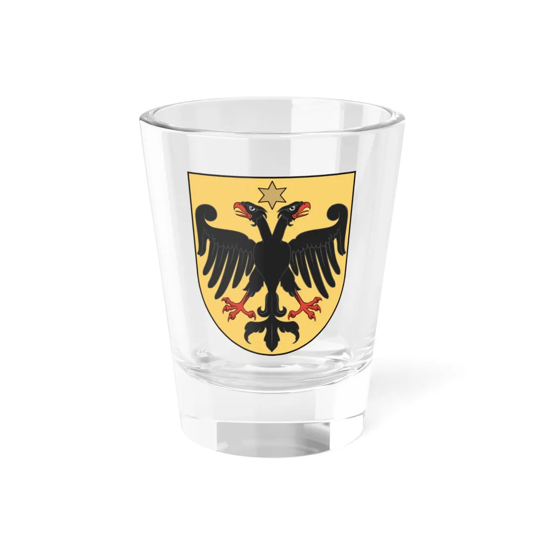 Coa Hungary Family Balogh-Atyfi (Hungary) (Coat of Arms) Shot Glass 1.5oz 1.5oz - Go Mug Yourself
