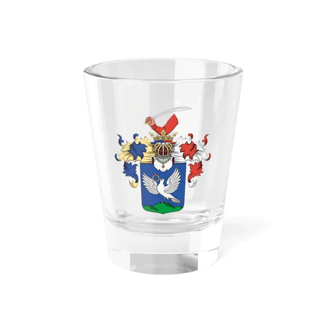 Coa Hungary Family Balogh Galánta (Hungary) (Coat of Arms) Shot Glass 1.5oz 1.5oz - Go Mug Yourself