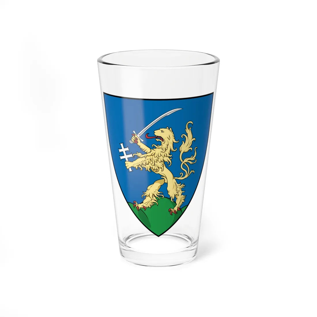 Coa Hungary Family Balogh Gömör (Hungary) (Coat of Arms) Pint Glass 16oz 16oz - Go Mug Yourself