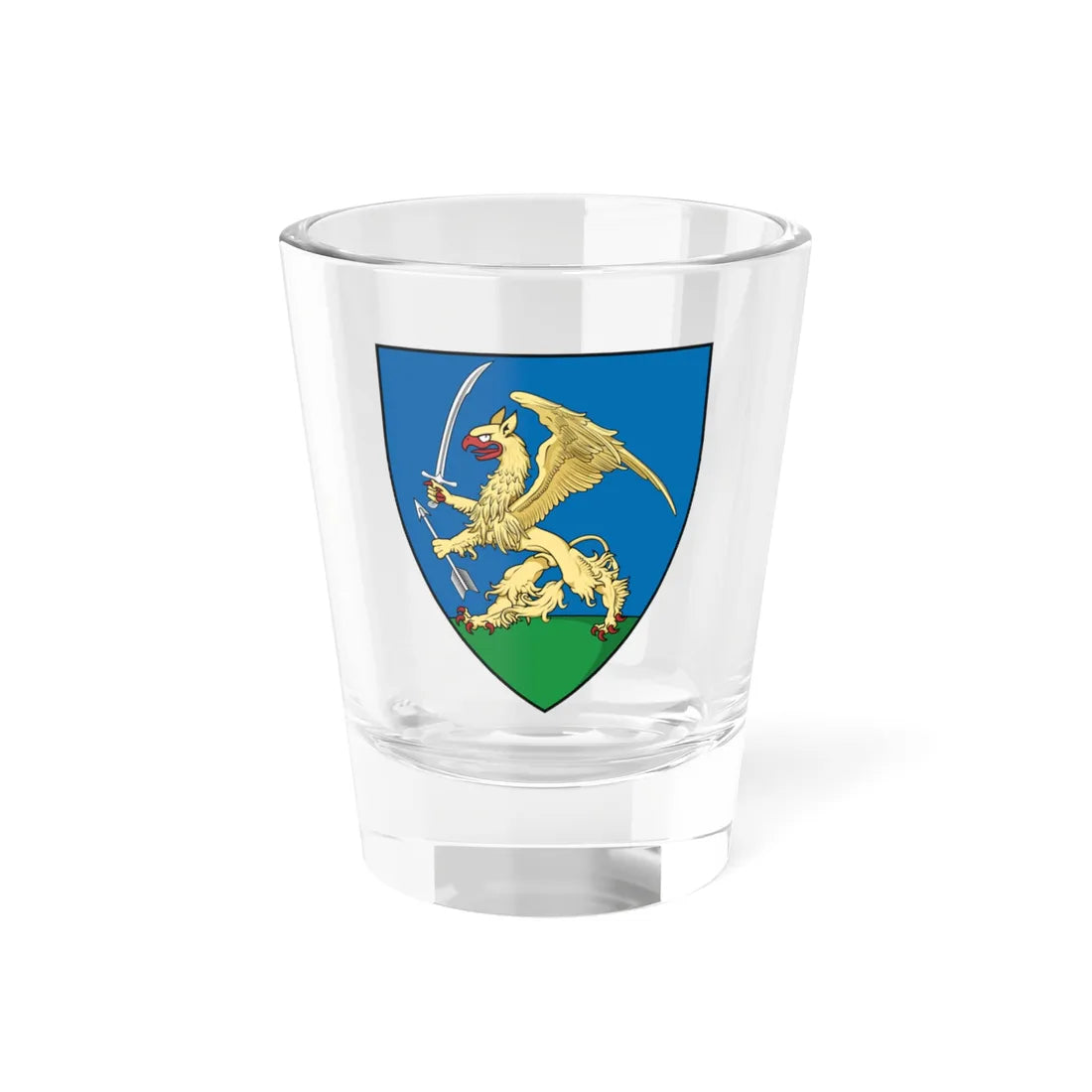 Coa Hungary Family Balogh - Érkeserű (Hungary) (Coat of Arms) Shot Glass 1.5oz 1.5oz - Go Mug Yourself