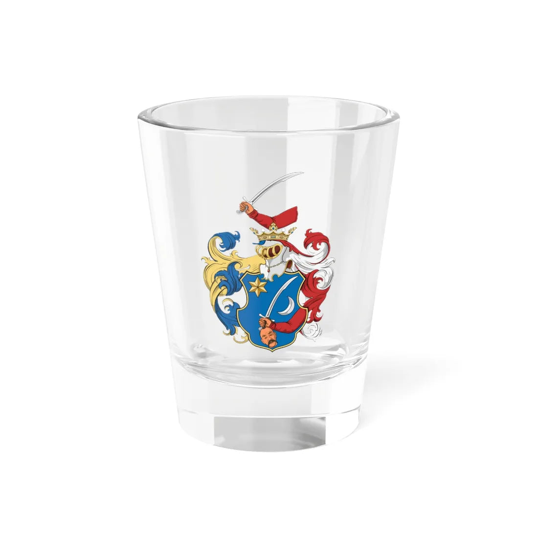Coa Hungary Family Berey (Hungary) (Coat of Arms) Shot Glass 1.5oz 1.5oz - Go Mug Yourself