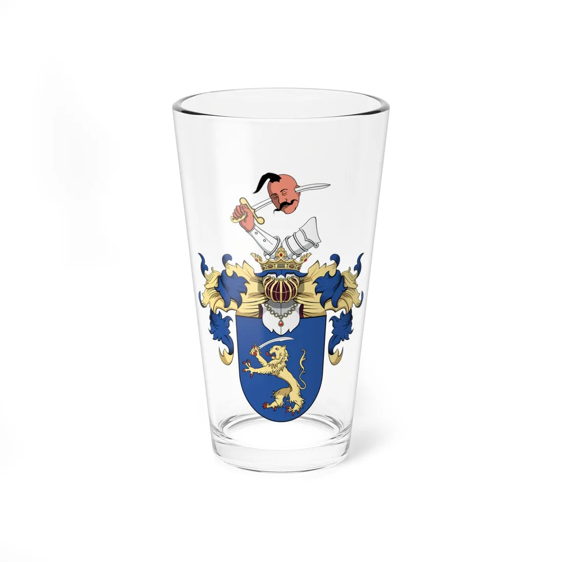 Coa Hungary Family Bobor (Hungary) (Coat of Arms) Pint Glass 16oz 16oz - Go Mug Yourself