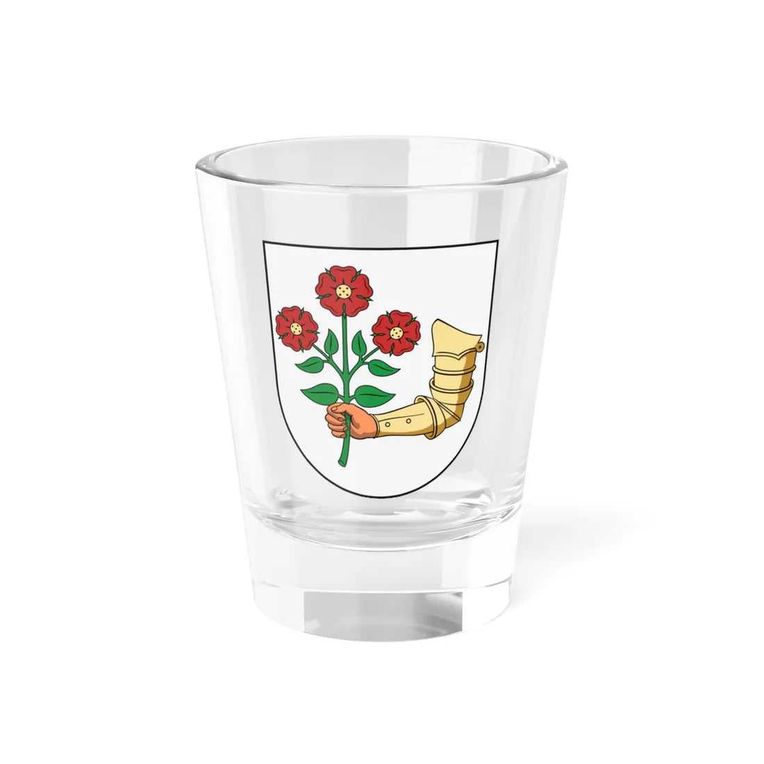 Coa Hungary Family Bodó Györgyi (Hungary) (Coat of Arms) Shot Glass 1.5oz 1.5oz - Go Mug Yourself
