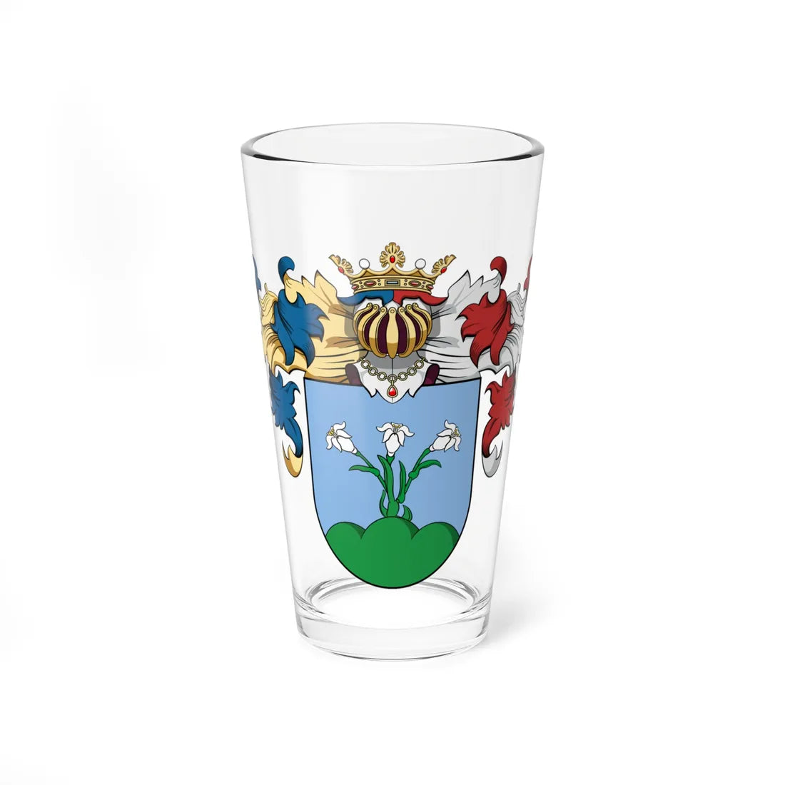 Coa Hungary Family Bodó Ladány (Hungary) (Coat of Arms) Pint Glass 16oz 16oz - Go Mug Yourself