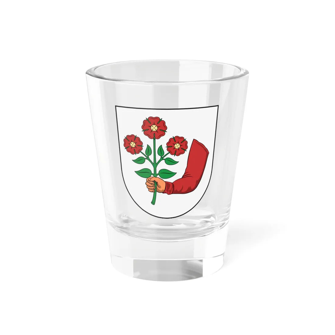 Coa Hungary Family Bodó Miklós (Hungary) (Coat of Arms) Shot Glass 1.5oz 1.5oz - Go Mug Yourself