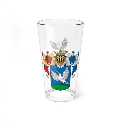 Coa Hungary Family Bárány Jászberény  Rendes (Hungary) (Coat of Arms) Pint Glass 16oz 16oz - Go Mug Yourself