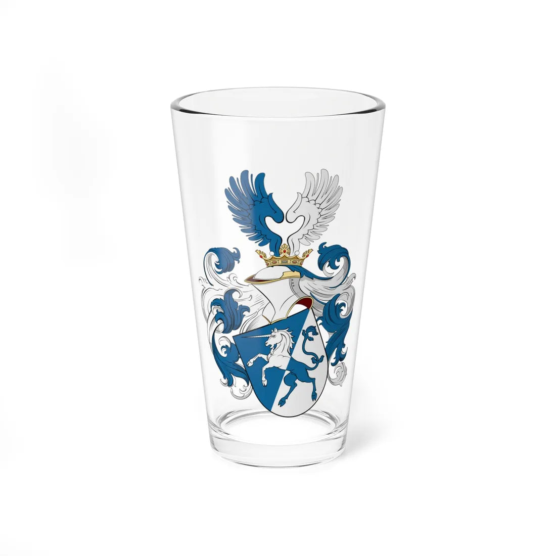 Coa Hungary Family Báznai (Hungary) (Coat of Arms) Pint Glass 16oz 16oz - Go Mug Yourself