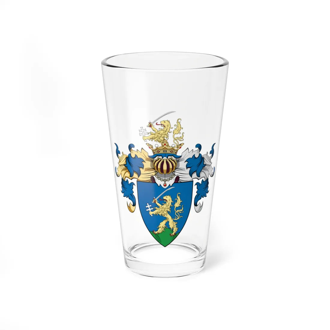 Coa Hungary Family Csuty Nebojsza and Gány (Hungary) (Coat of Arms) Pint Glass 16oz 16oz - Go Mug Yourself