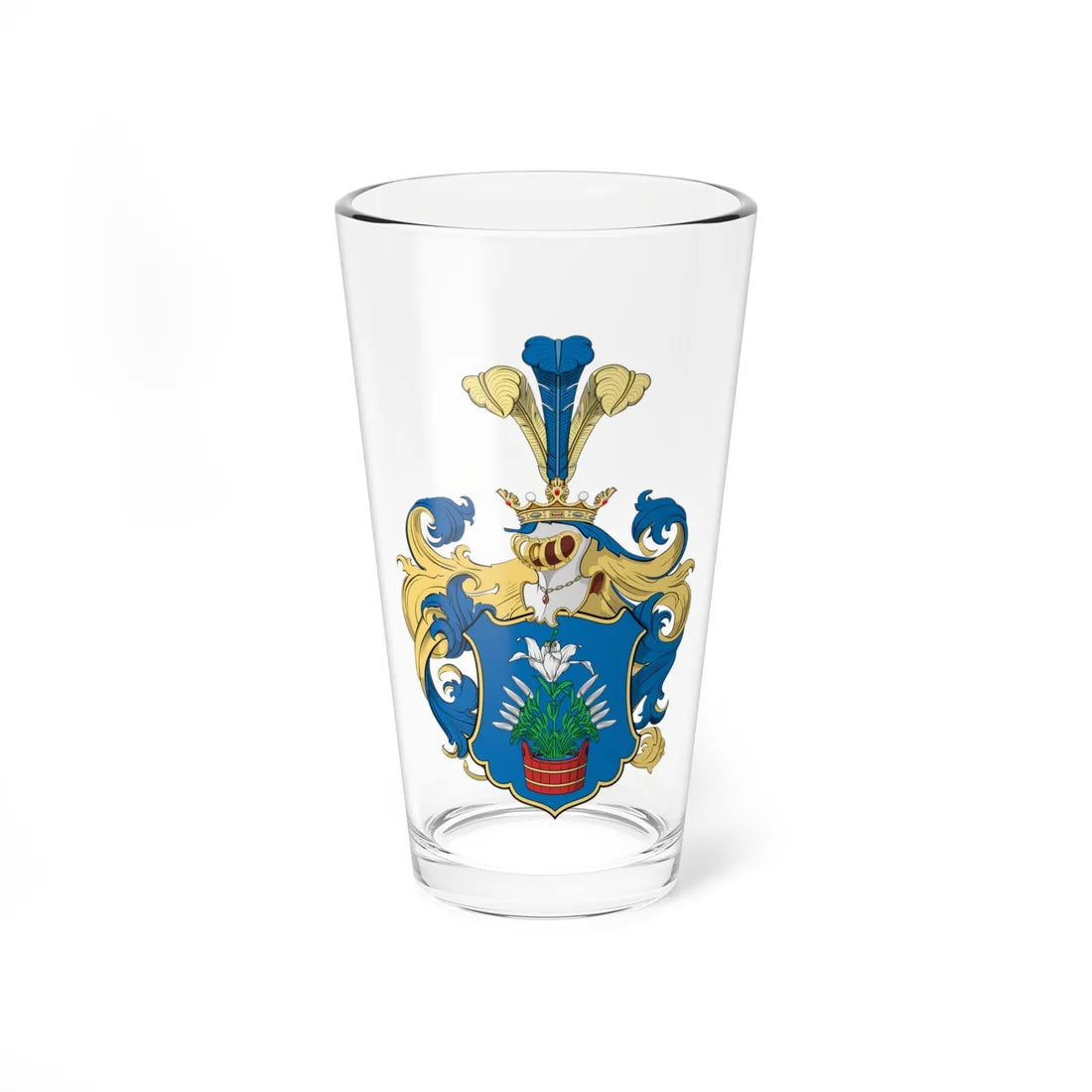Coa Hungary Family Draveczky 1595 (Hungary) (Coat of Arms) Pint Glass 16oz 16oz - Go Mug Yourself