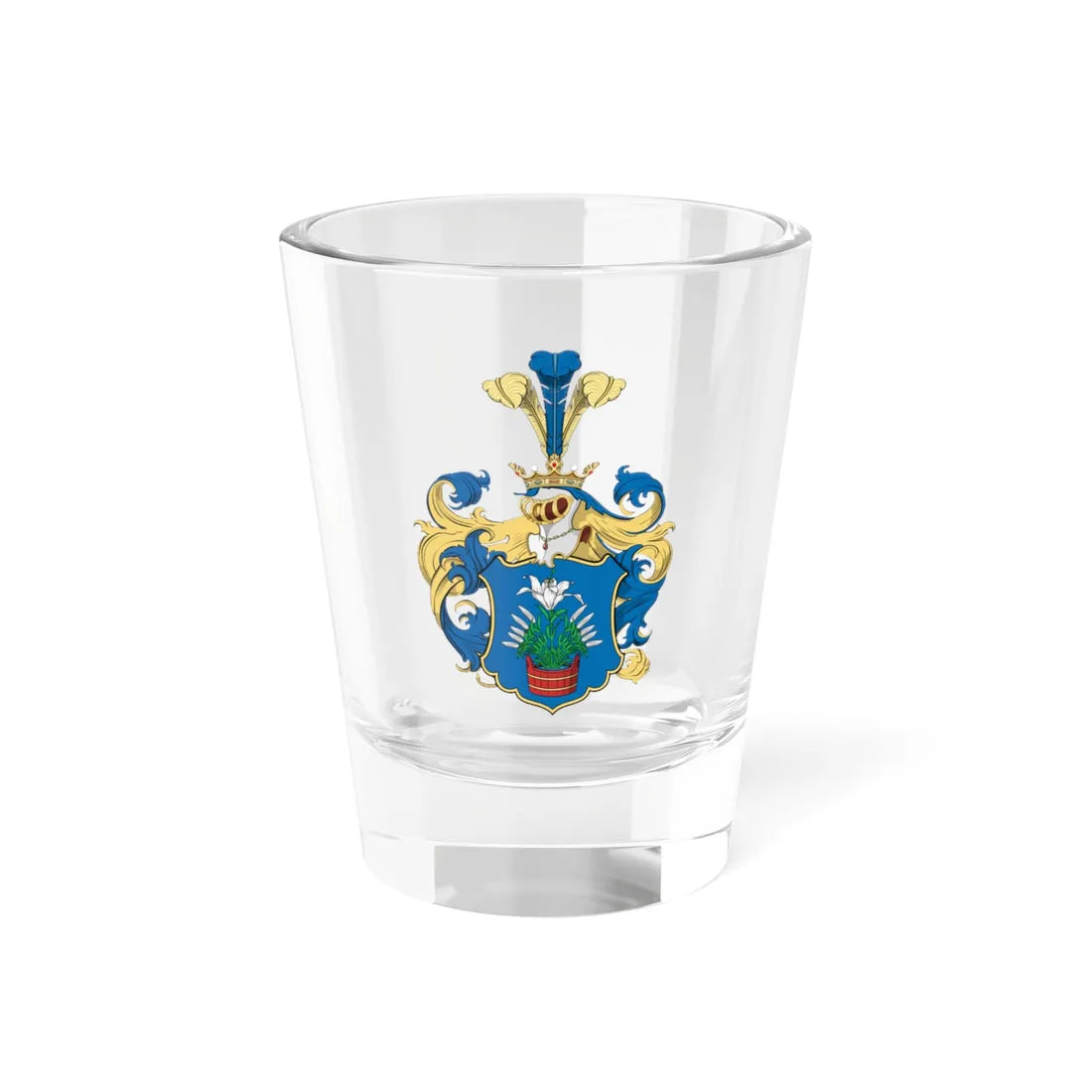 Coa Hungary Family Draveczky 1595 (Hungary) (Coat of Arms) Shot Glass 1.5oz 1.5oz - Go Mug Yourself